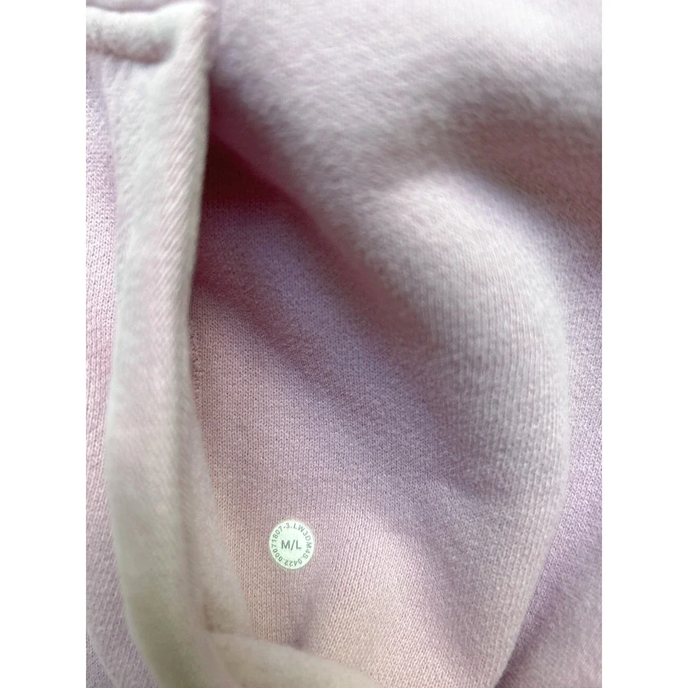 Lululemon Scuba Oversized Cropped Half-Zip Hoodie M/L Pink